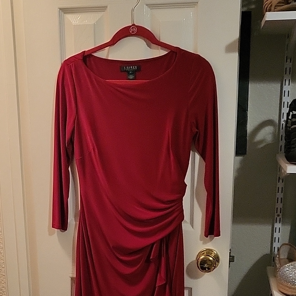 Lauren Ralph Lauren Dress in Rich Red